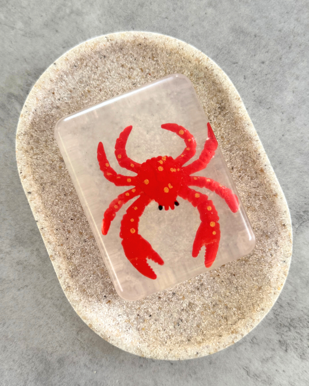 savon transparent avec crabe Soap hit