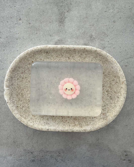 Savon transparent fleur soap hit posé
