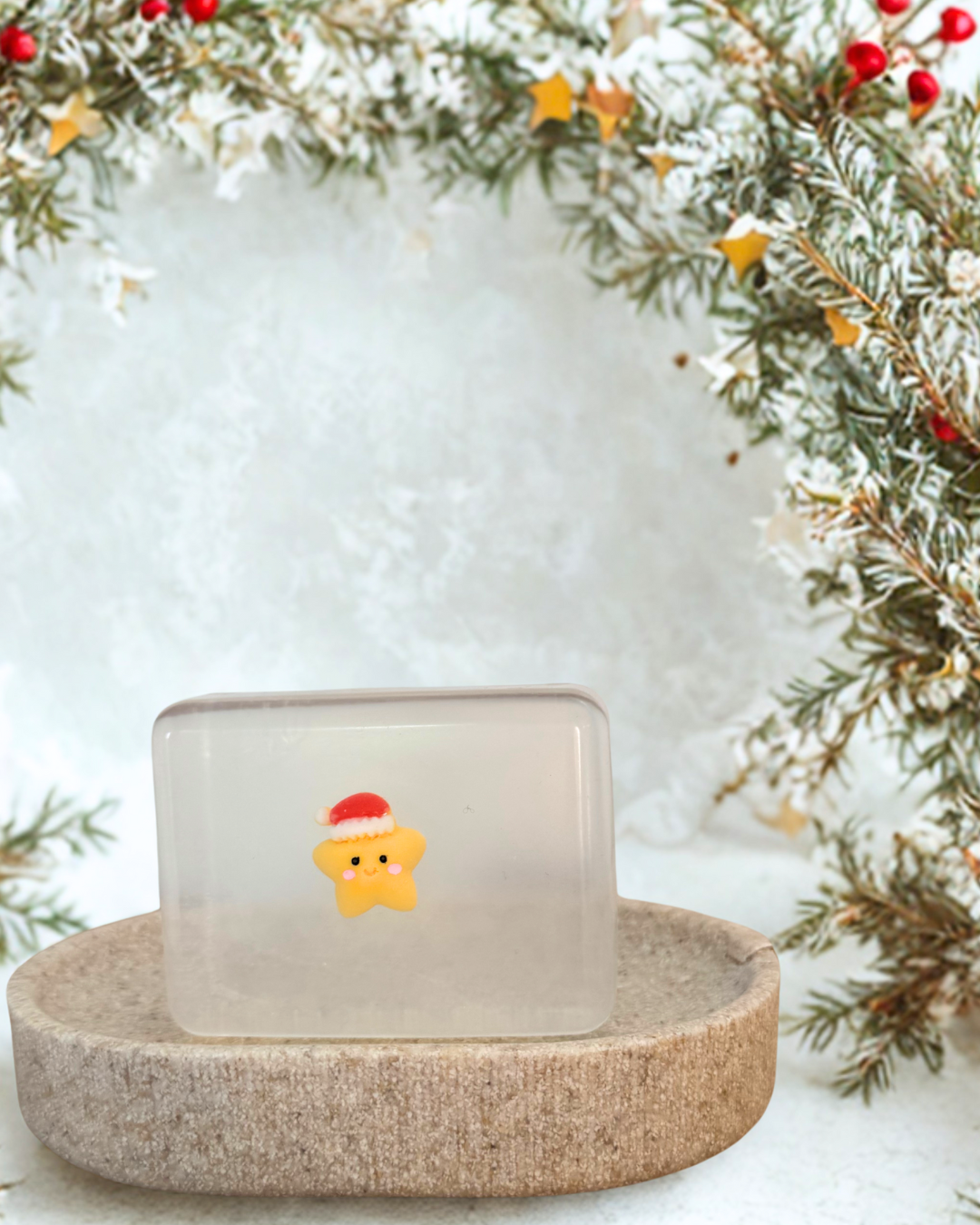 savon transparent avec étoile de noel Soap Hit