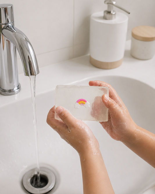 savon transparent rainbow soap hit