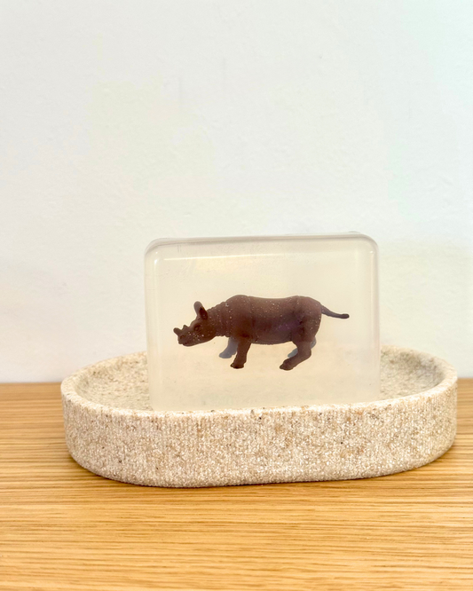 savon transparent avec rhinoccéros soap hit