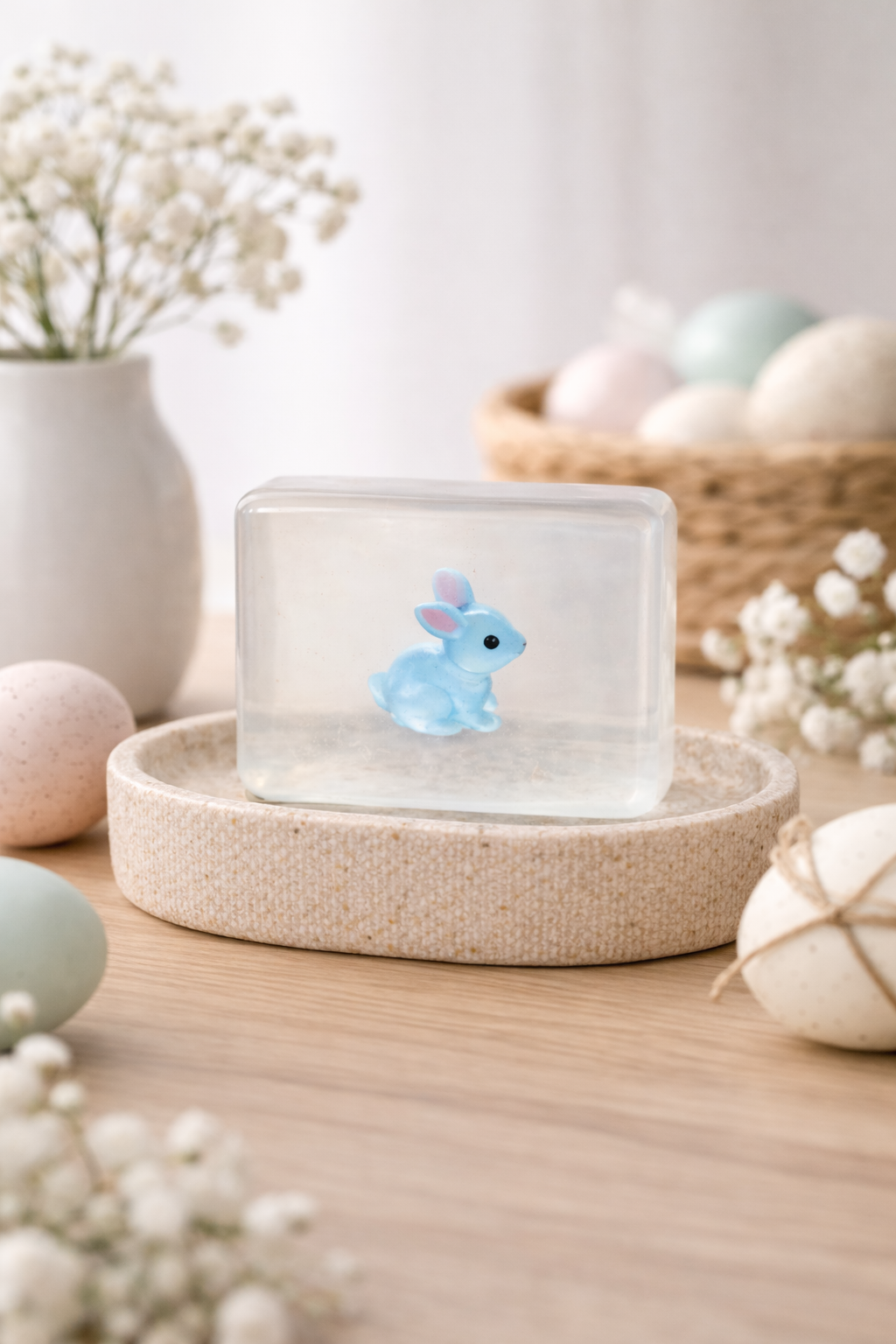 savon transparent lapin bleu soap hit